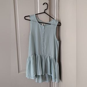 Frenchi Mint Green Baby Doll Dress, S